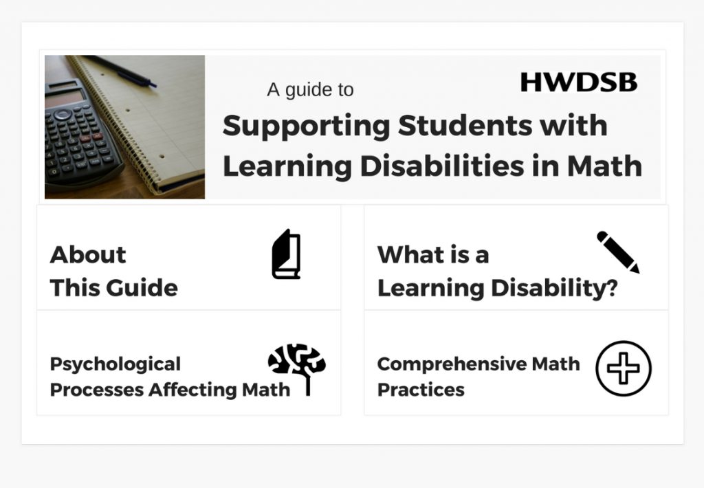 Supporting Students with Learning Disabilities in Math Centre for Success