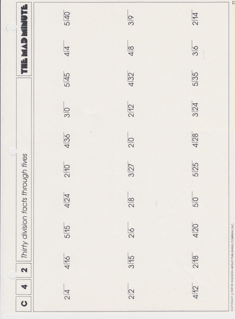 Mad Minute Practice – The Tipping Point
