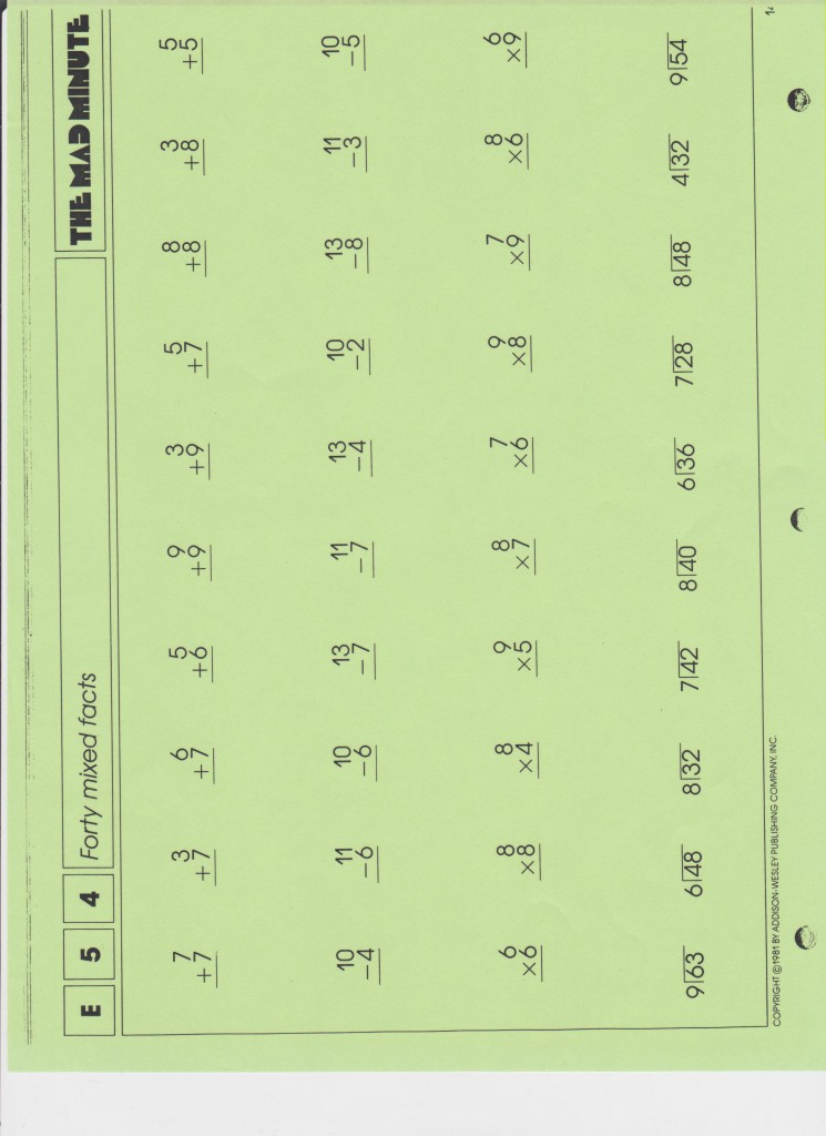 Mad Minute Practice – The Tipping Point