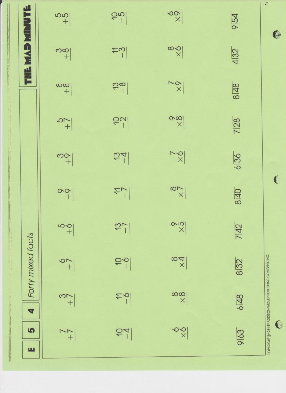 Mad Minute Practice – The Tipping Point