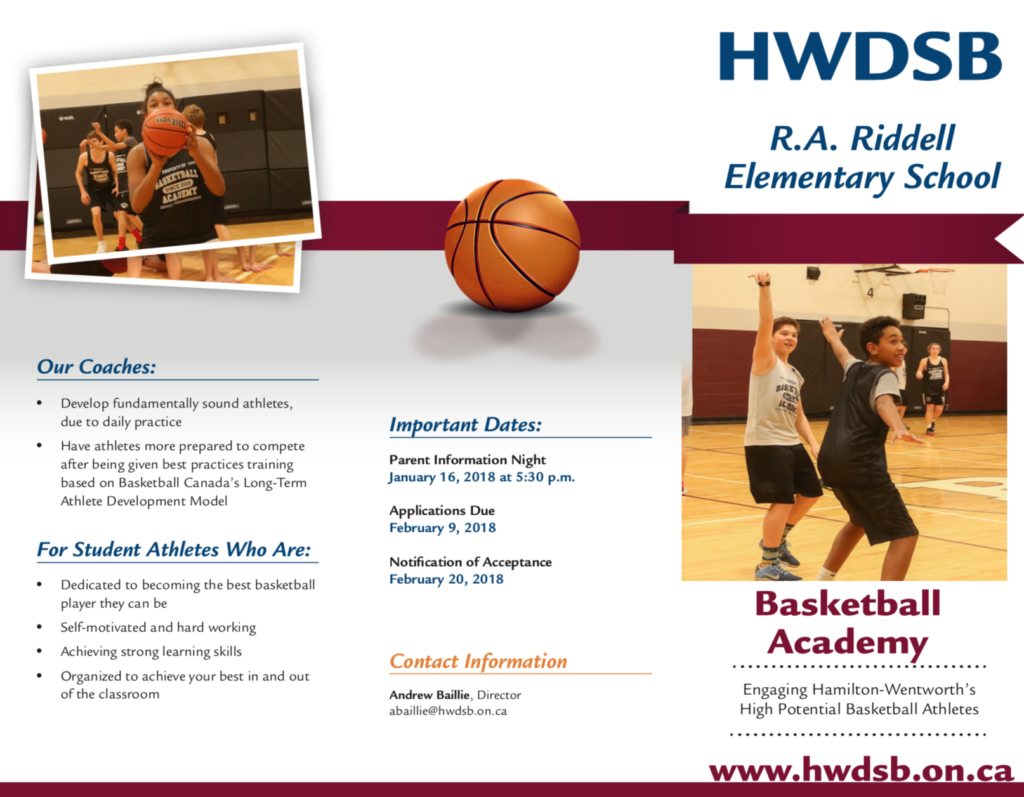 R. A. Riddell Basketball Academy | Achievement, Engagement & Equity Matter