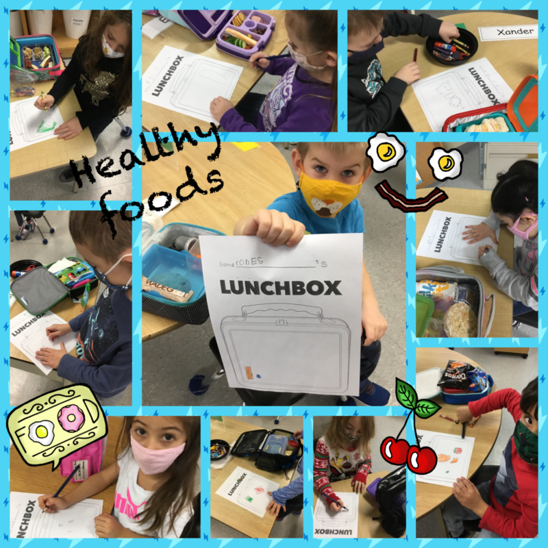 Healthy food detectives! Ms. McLean's and Mrs. Spagnuolo's Kinder Klub