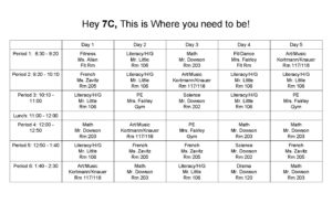 7C-Timetable – Mr. D’s Classroom